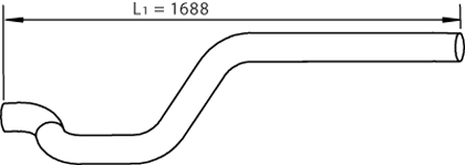 Uitlaatpijp Dinex 47686