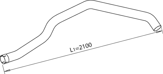 Uitlaatpijp Dinex 48111