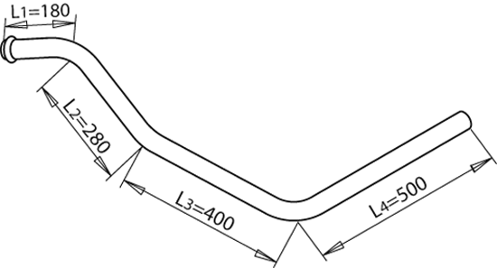 Uitlaatpijp Dinex 51117