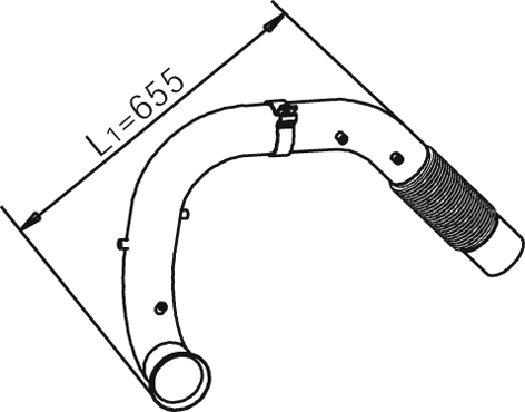 Uitlaatpijp Dinex 54179