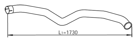Uitlaatpijp Dinex 54696