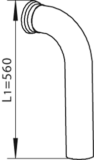 Uitlaatpijp Dinex 55101