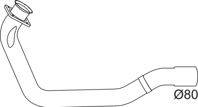 Uitlaatpijp Dinex 64158