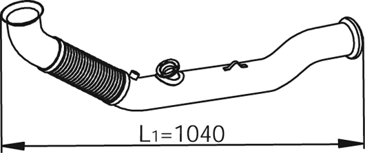 Uitlaatpijp Dinex 66140