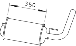 Achterdemper Dinex 66318
