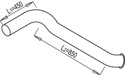 Uitlaatpijp Dinex 68689