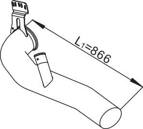 Uitlaatpijp Dinex 68715