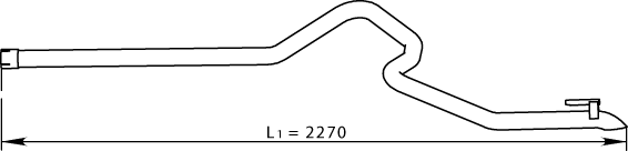 Uitlaatpijp Dinex 74618