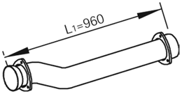 Uitlaatpijp Dinex 82164