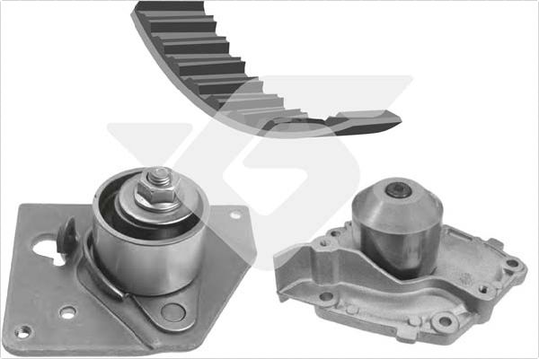 Distributieriem kit inclusief waterpomp Hutchinson KH 151WP55