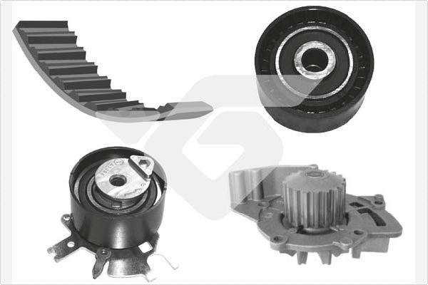 Distributieriem kit inclusief waterpomp Hutchinson KH 225WP60