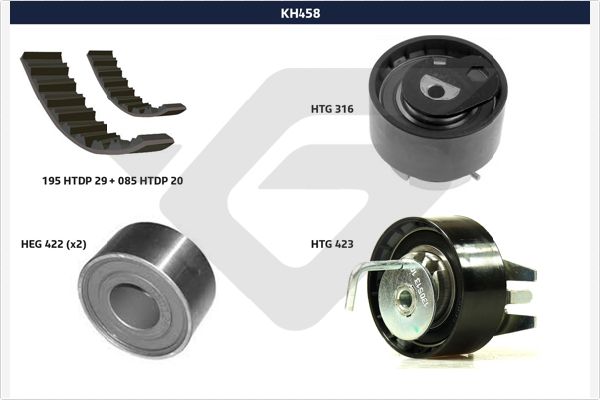Distributieriem kit Hutchinson KH 458
