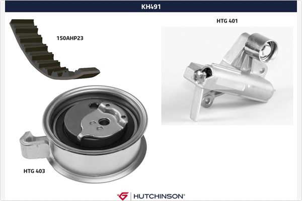 Distributieriem kit Hutchinson KH 491