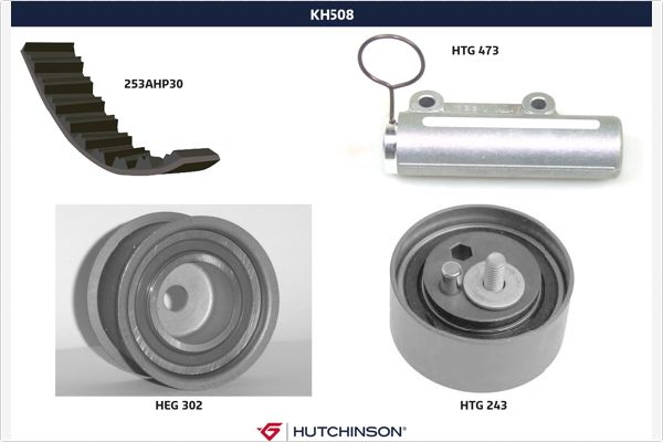Distributieriem kit Hutchinson KH 508
