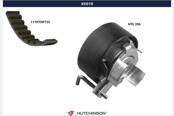 Distributieriem kit Hutchinson KH 519