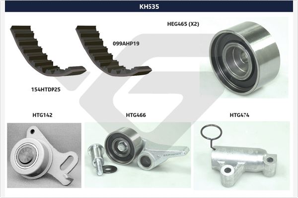 Distributieriem kit Hutchinson KH 535