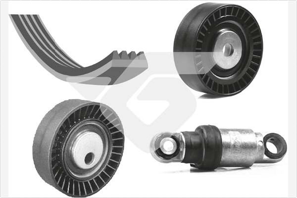 Poly V-riemen kit Hutchinson KHV 119