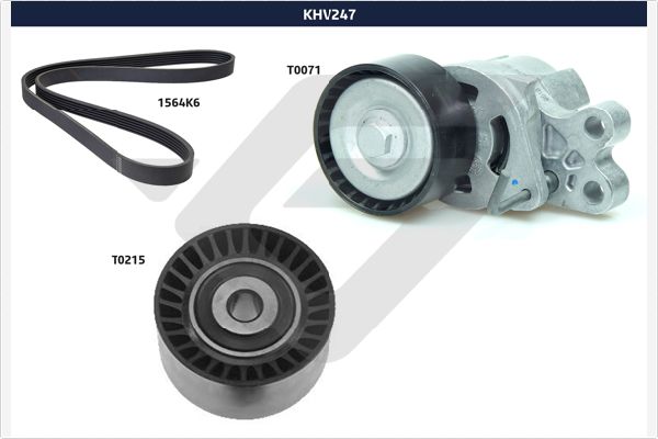 Poly V-riemen kit Hutchinson KHV 247