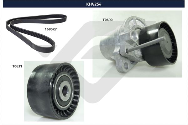 Poly V-riemen kit Hutchinson KHV 254