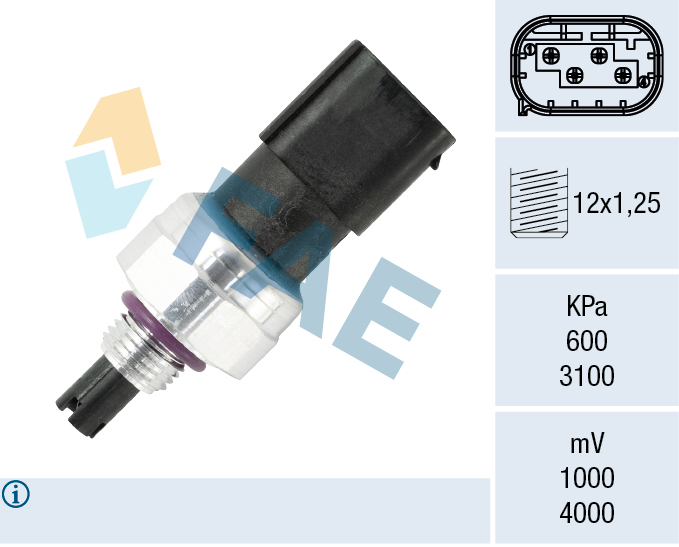 Drukschakelaar, airconditioning FAE 15819