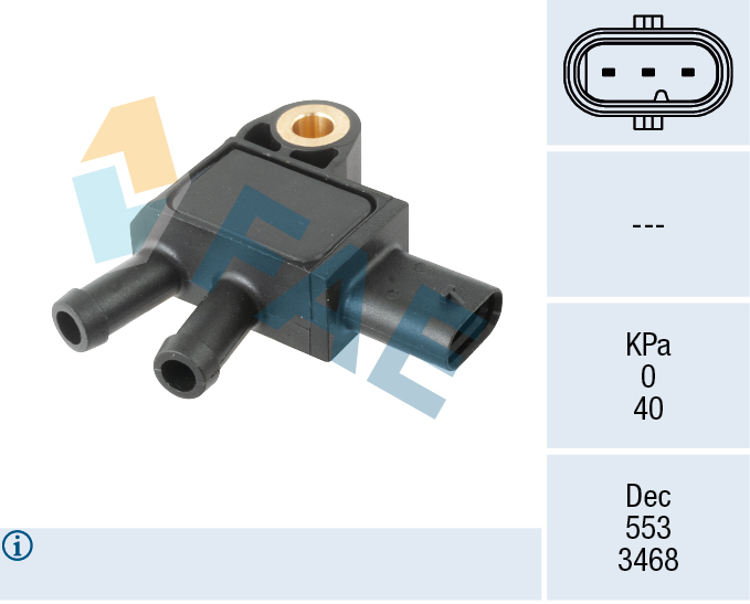 Uitlaatgasdruk sensor FAE 16164