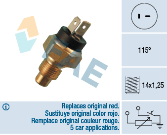 Temperatuursensor FAE 34030