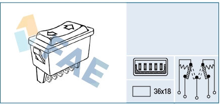 Raambedieningsschakelaar FAE 62590