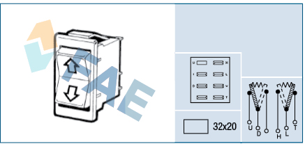 Raambedieningsschakelaar FAE 64180