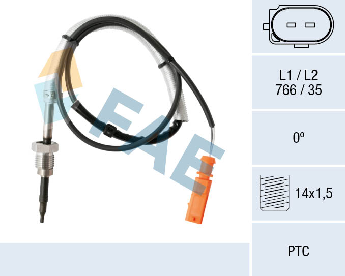 Sensor uitlaatgastemperatuur FAE 68005