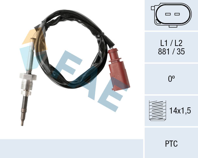 Sensor uitlaatgastemperatuur FAE 68017