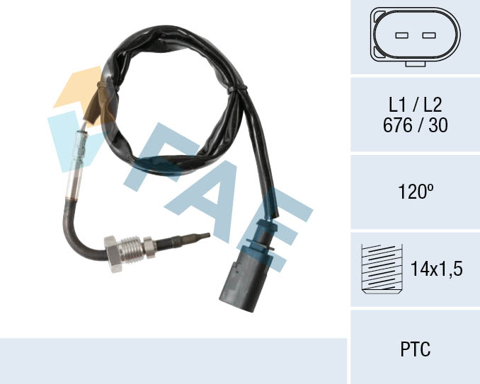 Sensor uitlaatgastemperatuur FAE 68019