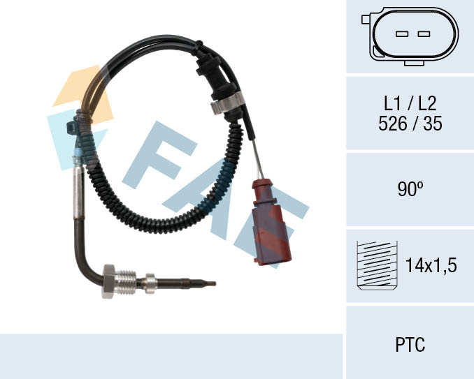 Sensor uitlaatgastemperatuur FAE 68021