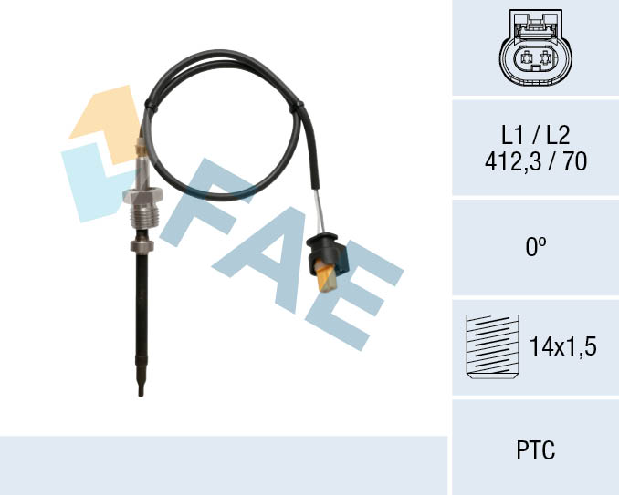 Sensor uitlaatgastemperatuur FAE 68039