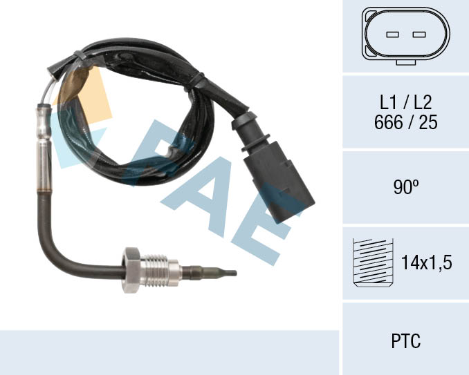 Sensor uitlaatgastemperatuur FAE 68048