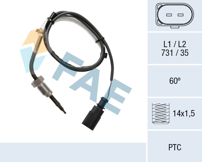 Sensor uitlaatgastemperatuur FAE 68056