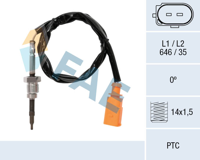 Sensor uitlaatgastemperatuur FAE 68076