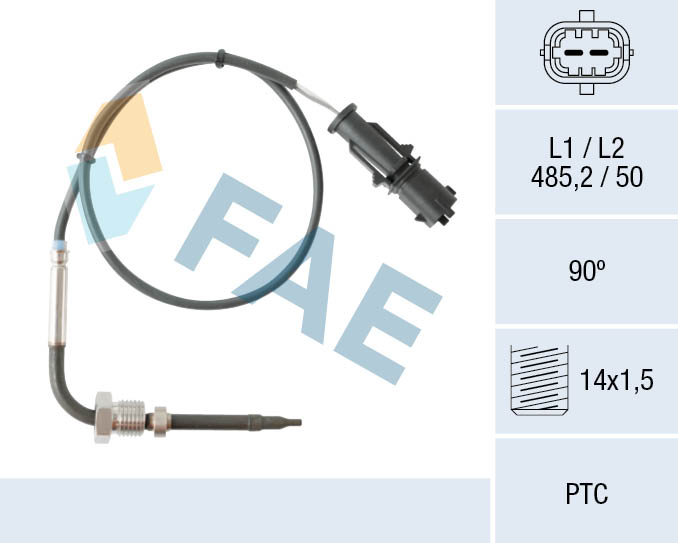 Sensor uitlaatgastemperatuur FAE 68080