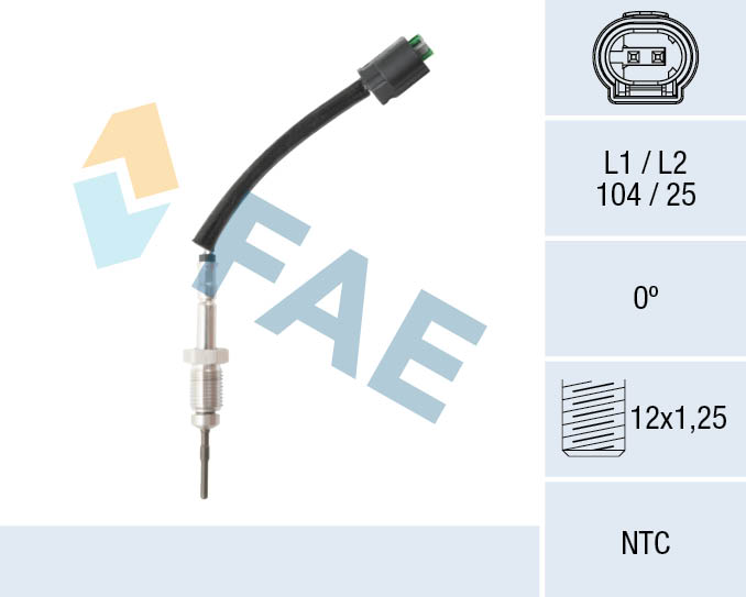 Sensor, uitlaatgastemperatuur FAE 68601