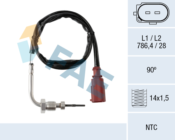 Sensor, uitlaatgastemperatuur FAE 68629