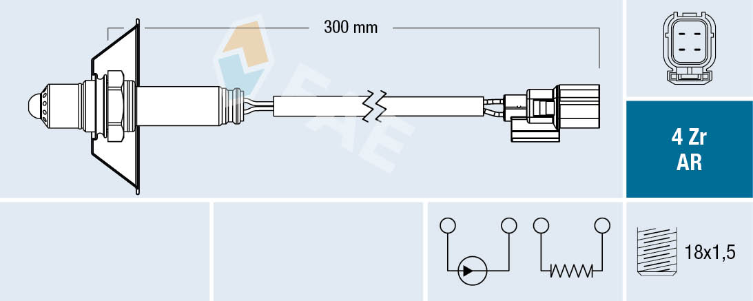 Lambda-sonde FAE 75608