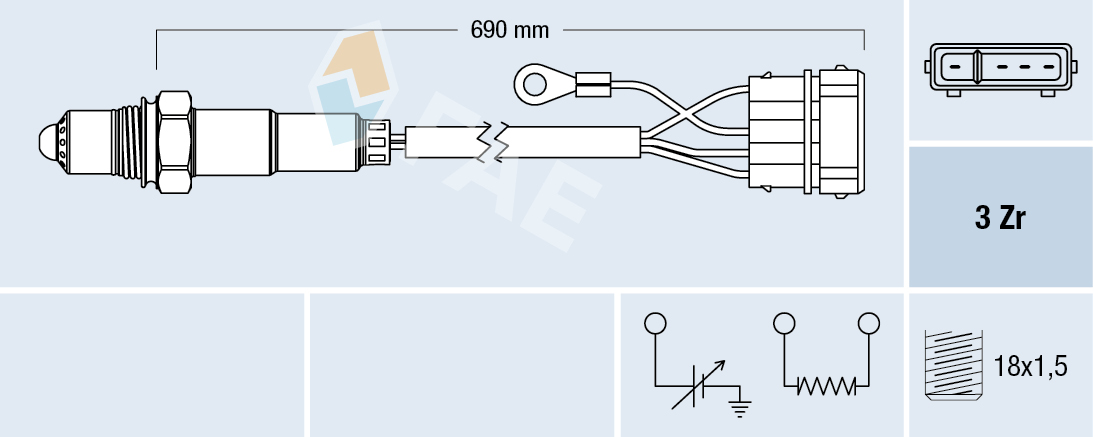Lambda-sonde FAE 77111