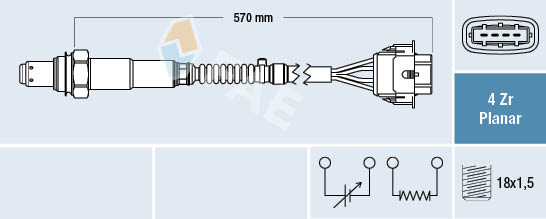 Lambda-sonde FAE 77154