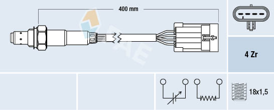 Lambda-sonde FAE 77158