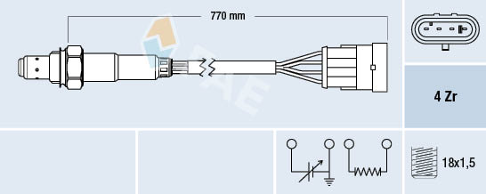 Lambda-sonde FAE 77160