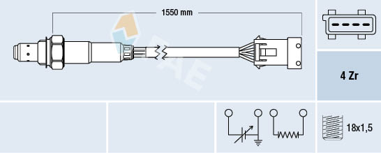 Lambda-sonde FAE 77167