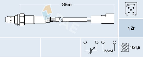 Lambda-sonde FAE 77168