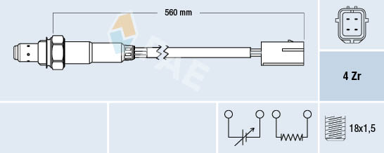 Lambda-sonde FAE 77196