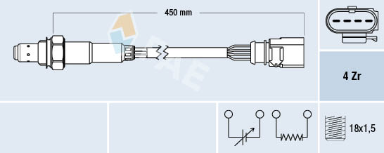 Lambda-sonde FAE 77198