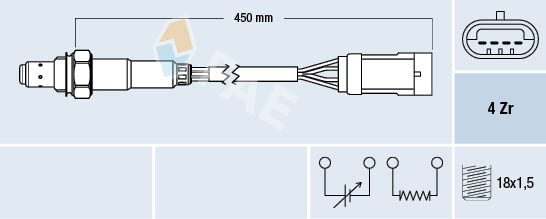 Lambda-sonde FAE 77207