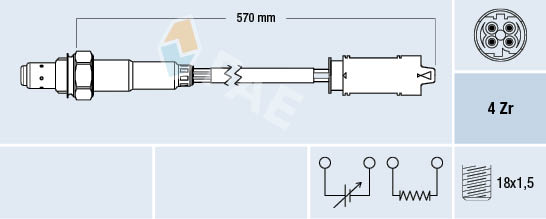 Lambda-sonde FAE 77266